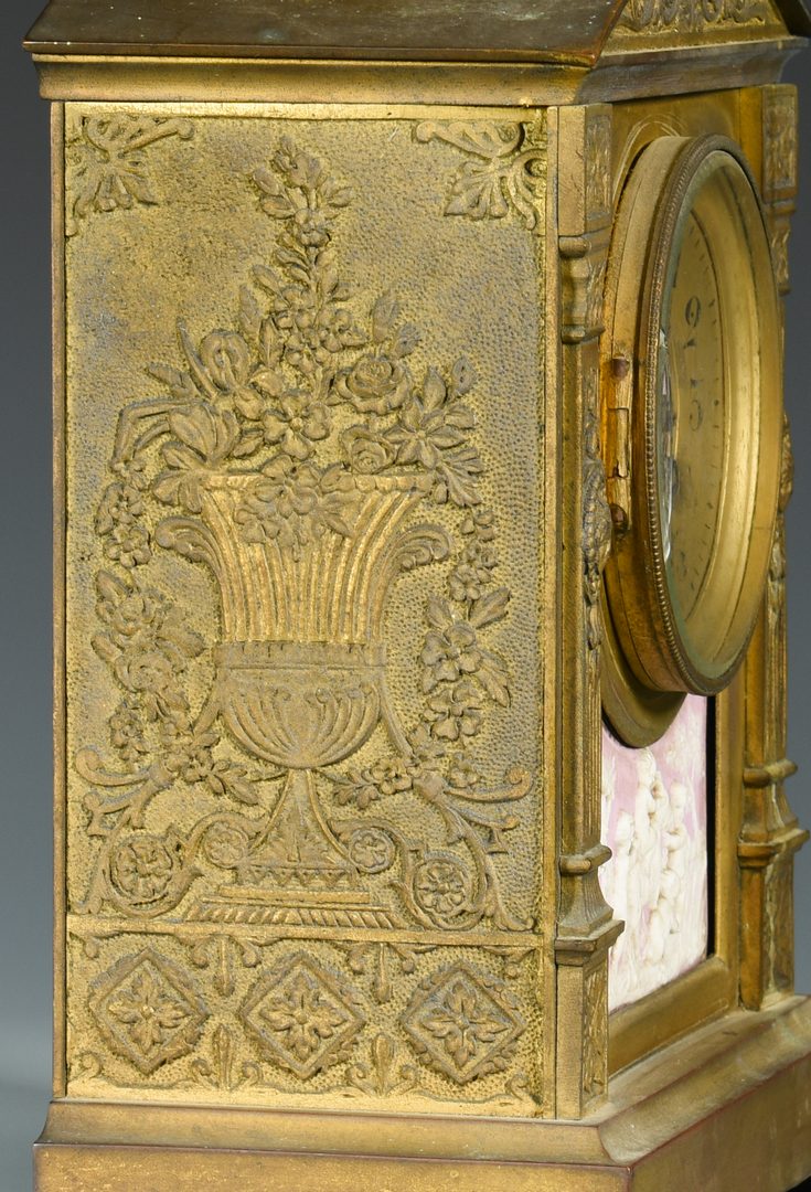 Lot 385: 3-Piece Gilt Bronze French Garniture Set