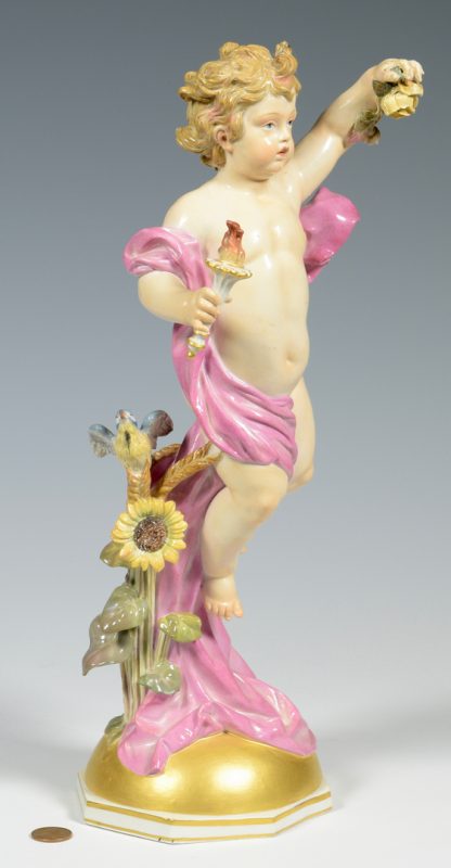 Lot 387: Meissen "Day" Porcelain Figurine