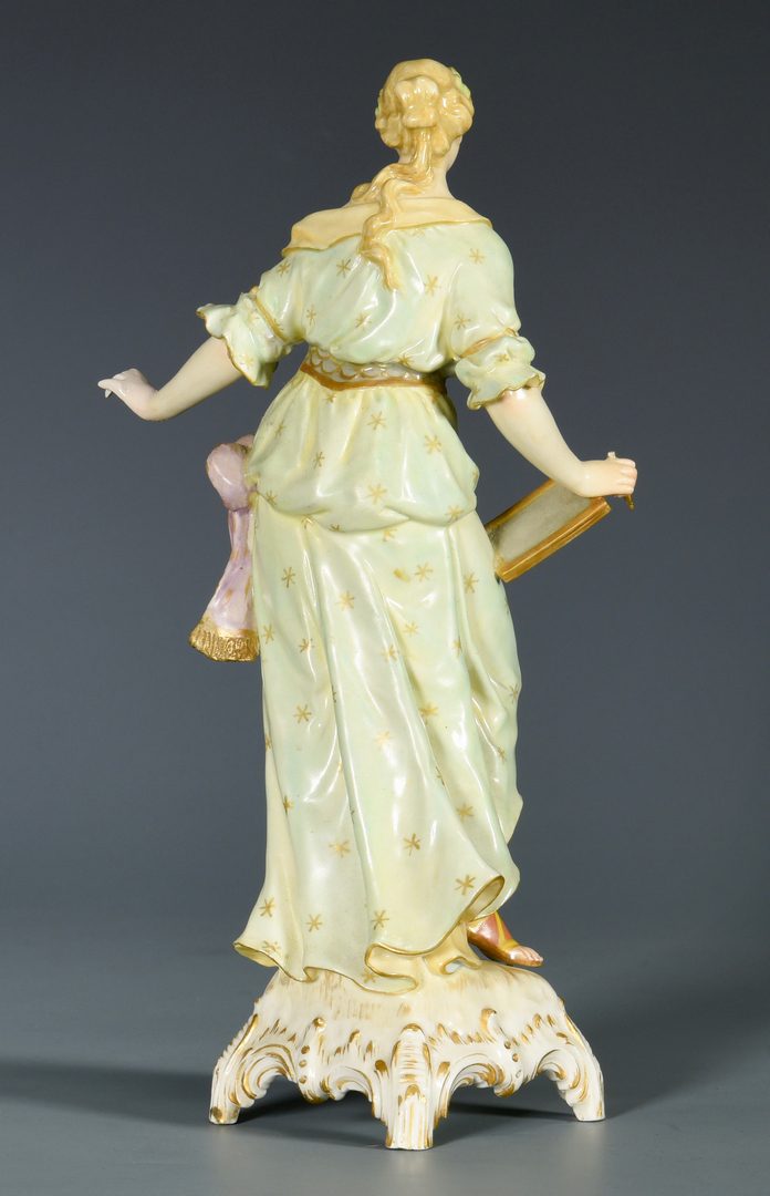 Lot 388: KPM Porcelain Figure of Grecian Female w/ Stand
