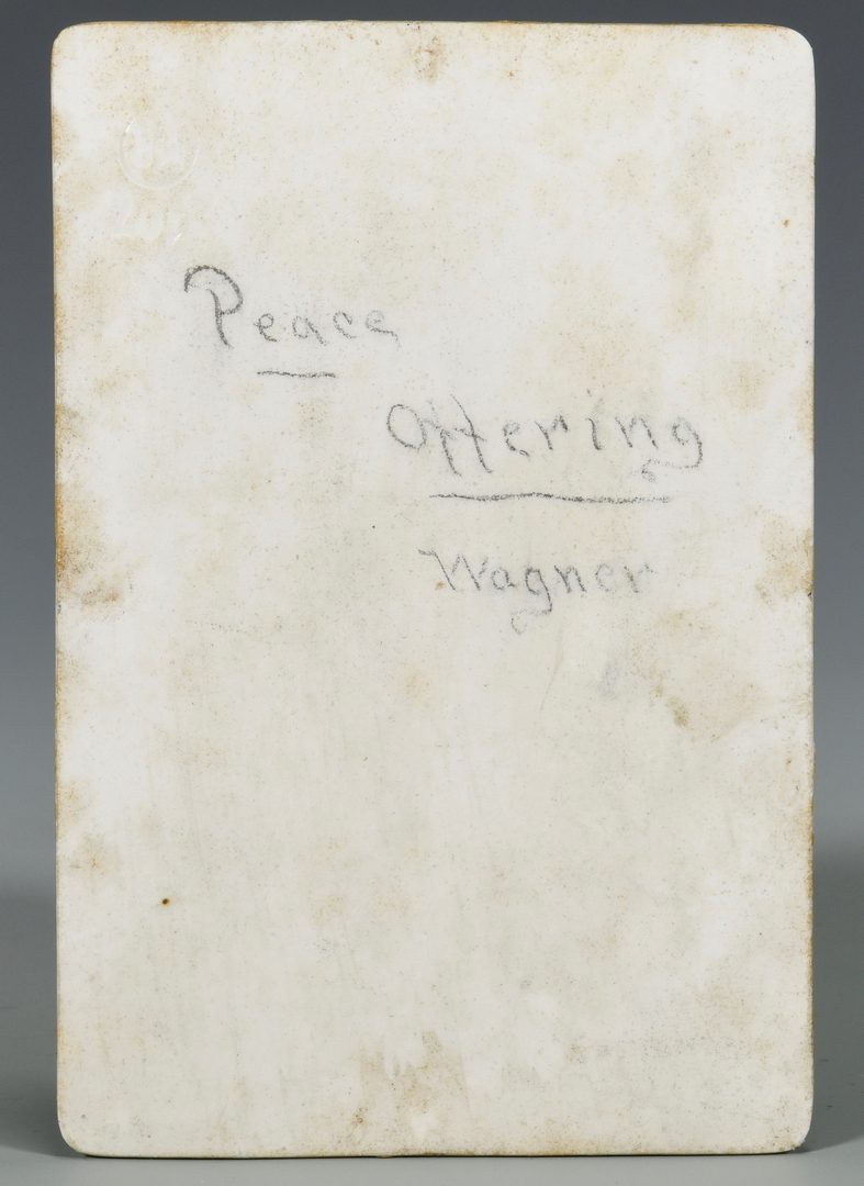 Lot 391: KPM Plaque, Peace Offering, Signed Wagner