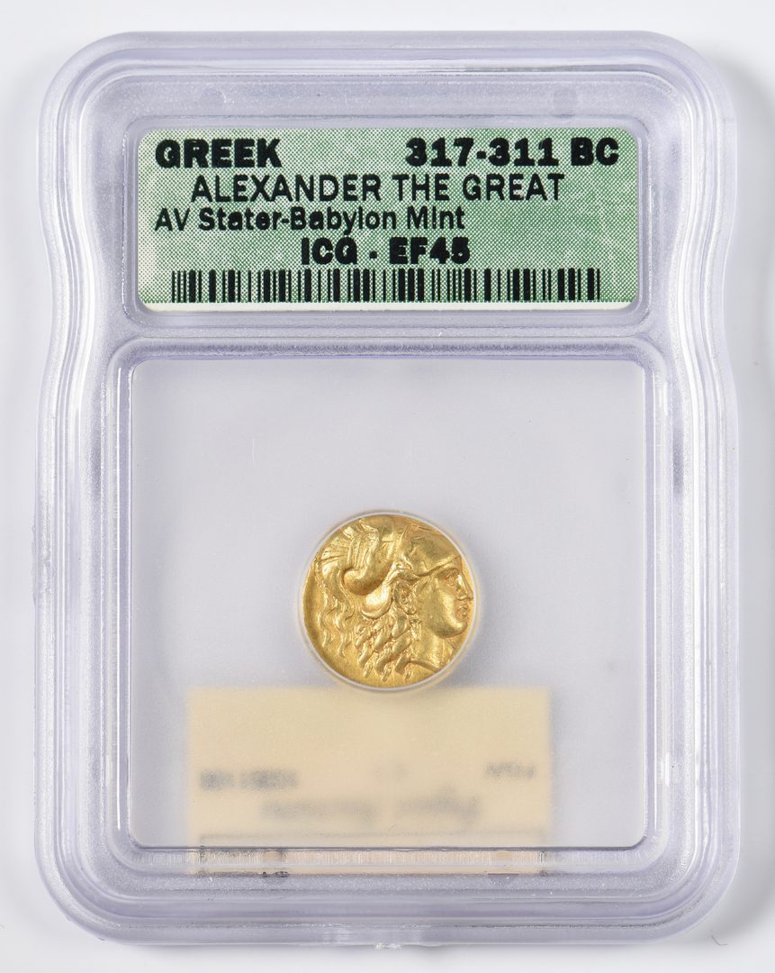 Lot 428: Alexander the Great AV Stater Coin, Babylon Mint
