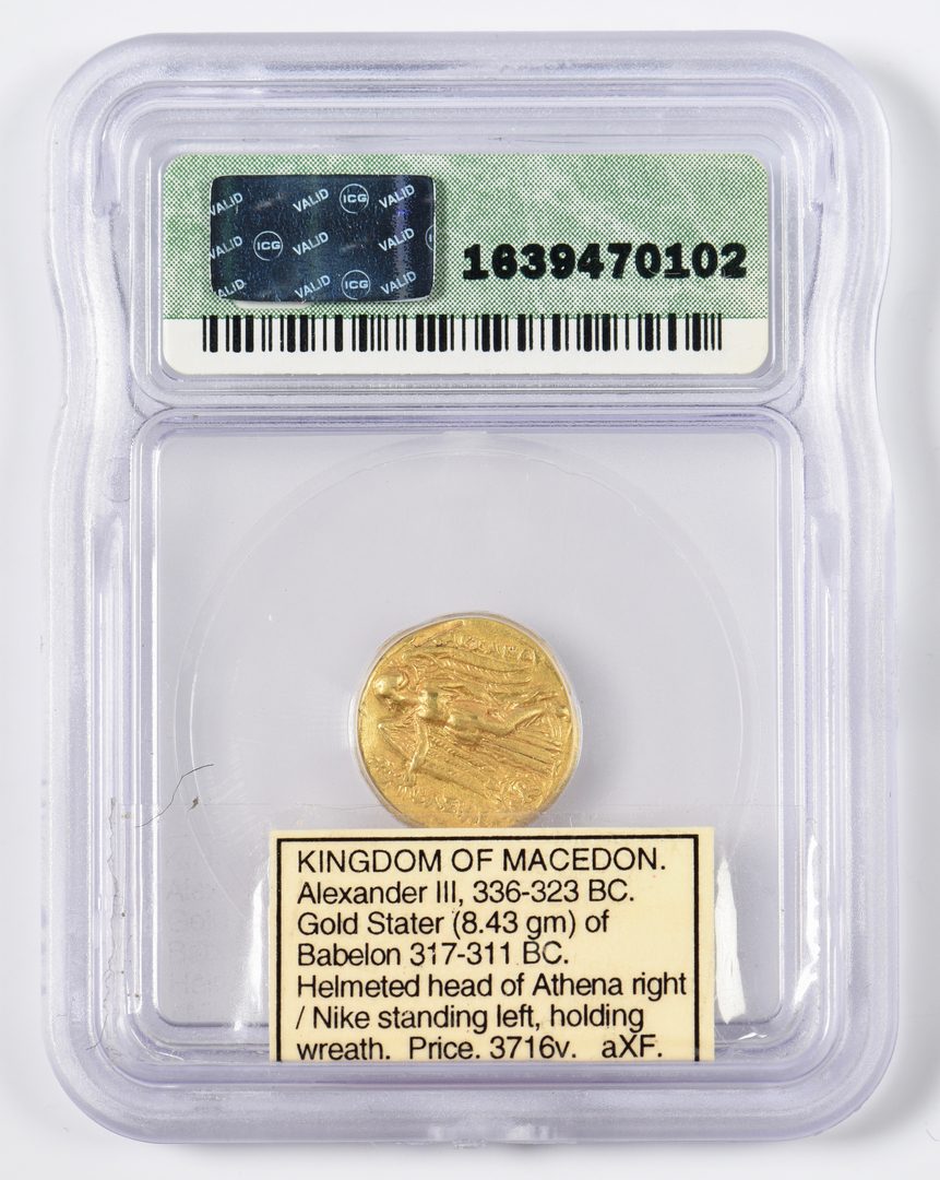 Lot 428: Alexander the Great AV Stater Coin, Babylon Mint
