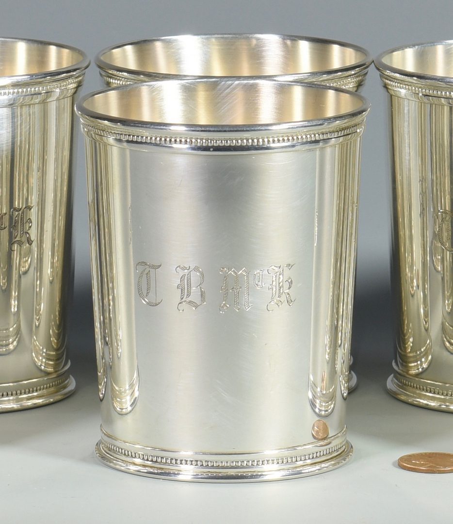 Lot 455: 8 Reed & Barton Sterling Julep Cups