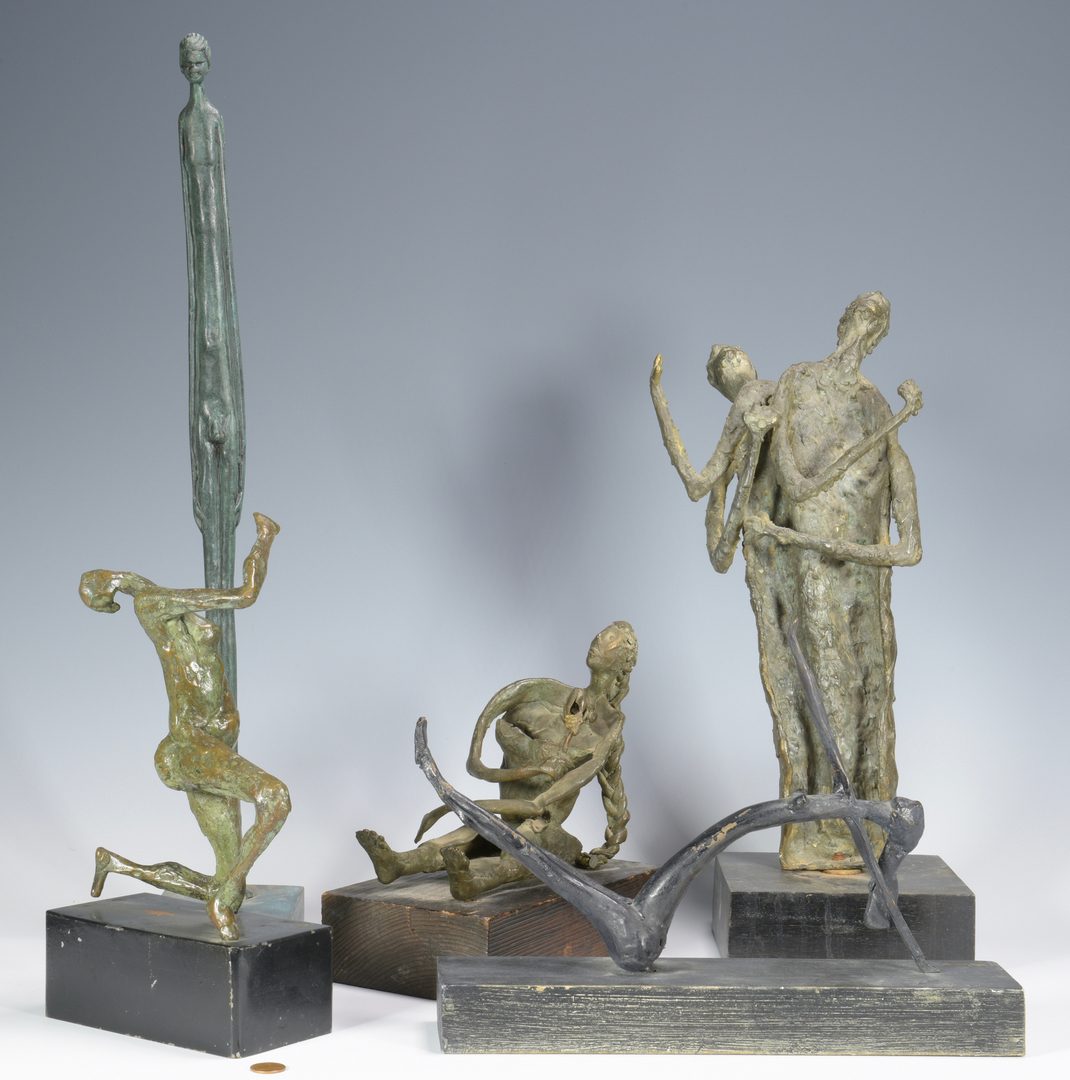 Lot 479: 5 Sculptures, Manner of Giacometti