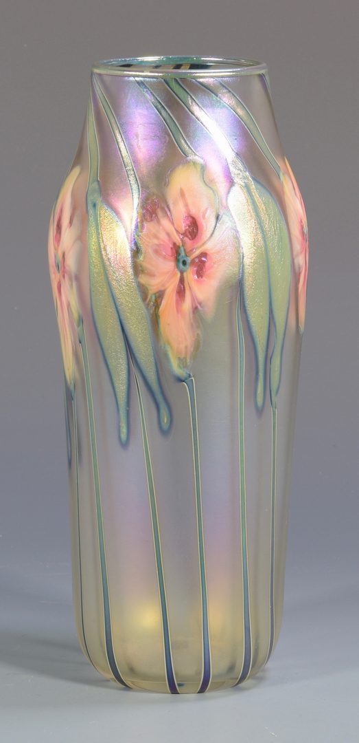 Lot 497: Charles Lotton Art Glass Vase