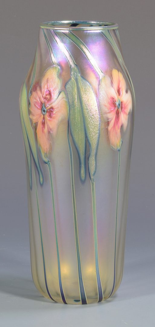 Lot 497: Charles Lotton Art Glass Vase