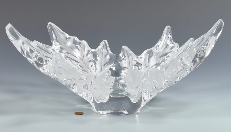 Lot 503: Large Lalique Glass Fern Center Bowl