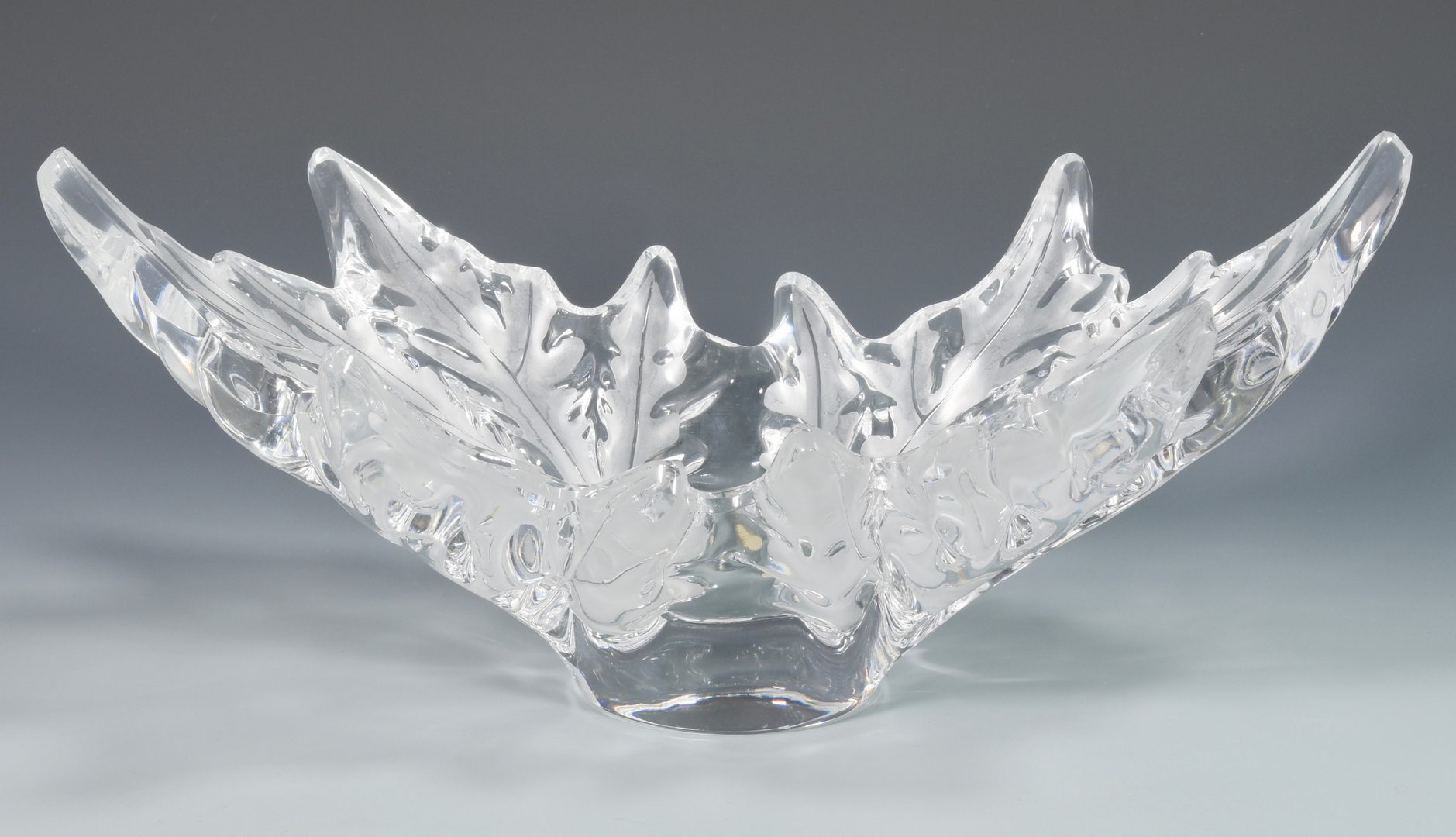 Lot 503: Large Lalique Glass Fern Center Bowl