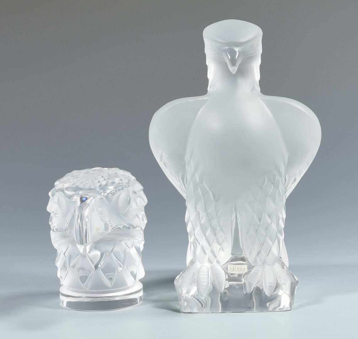 Lot 508: Lalique Glass Eagle Sculpture, Paperweight