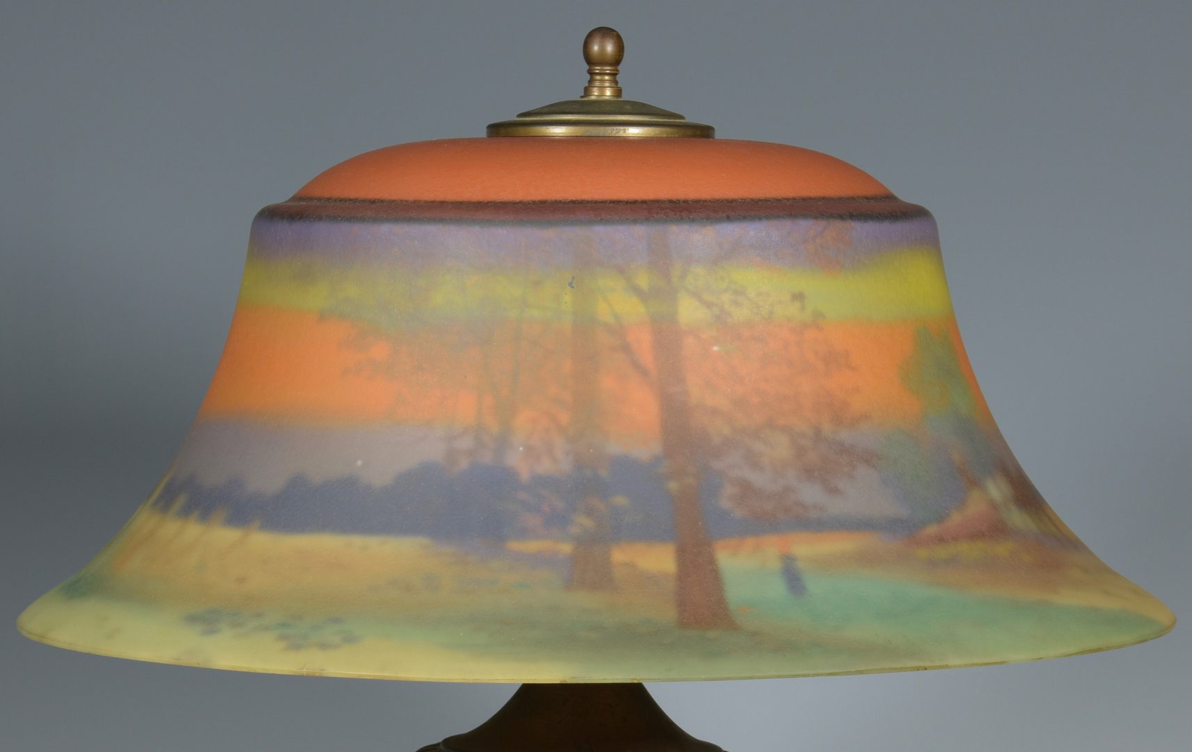 Lot 509: Pairpoint Reverse Painted Scenic Lamp