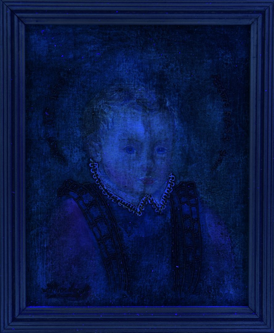 Lot 516: Pair of Diana Mendoza Child Portraits