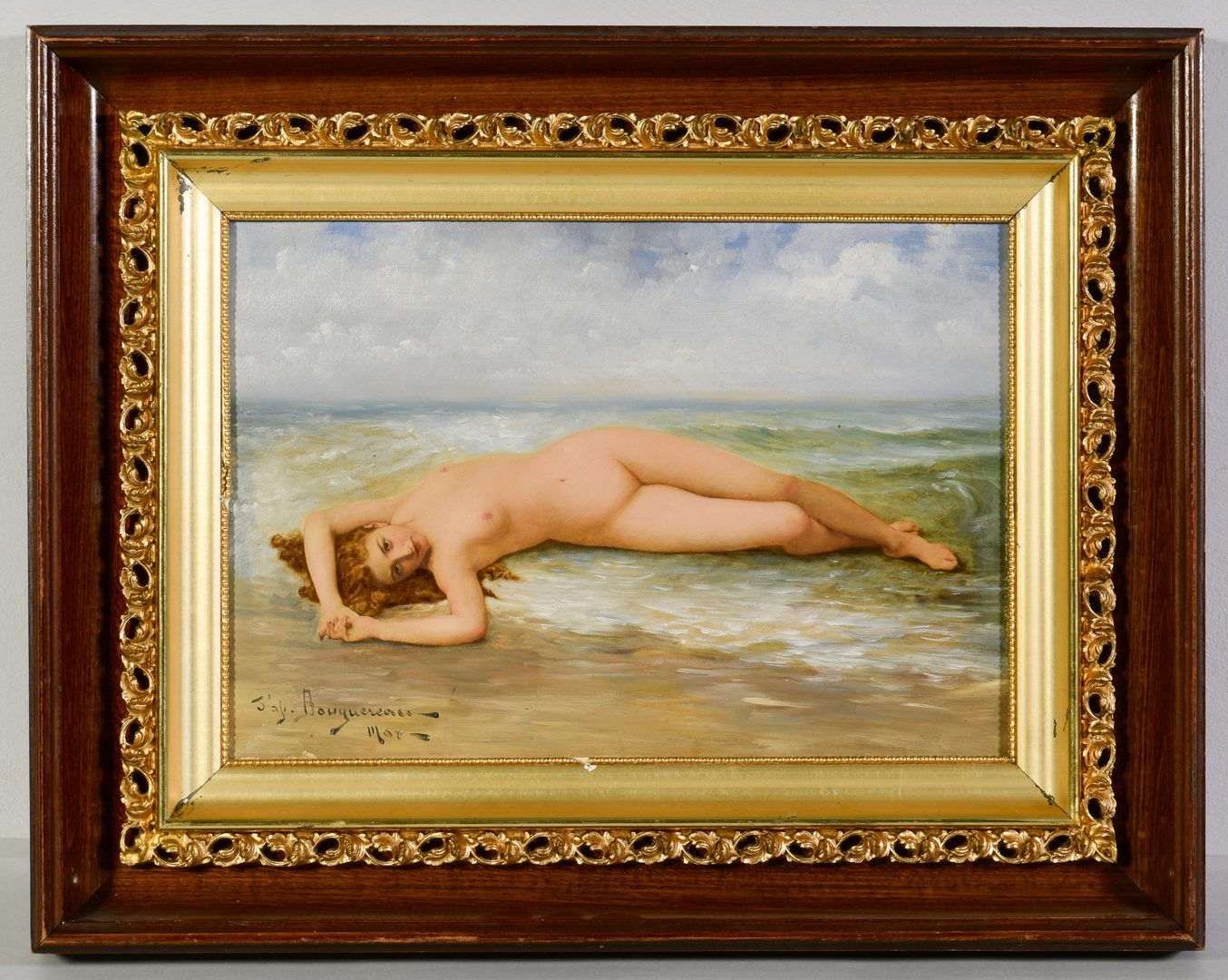 Lot 520: O/C Nude, Manner of Bouguereau