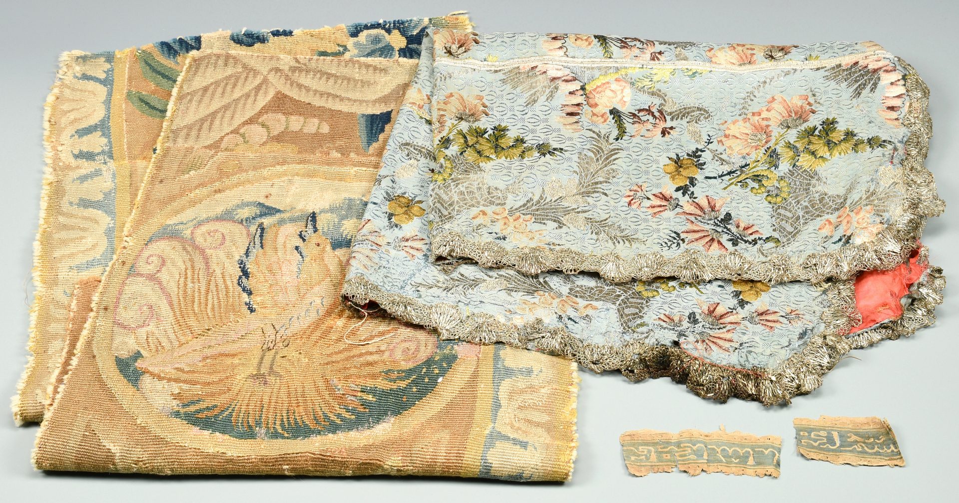 Lot 553: 5 Early Tapestry Items, including Coptic