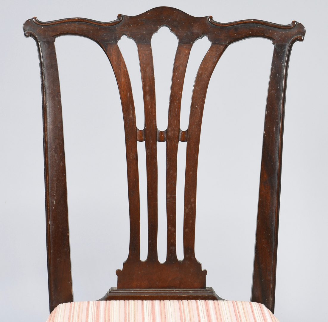 Lot 573: Pair of American Chippendale Side Chairs