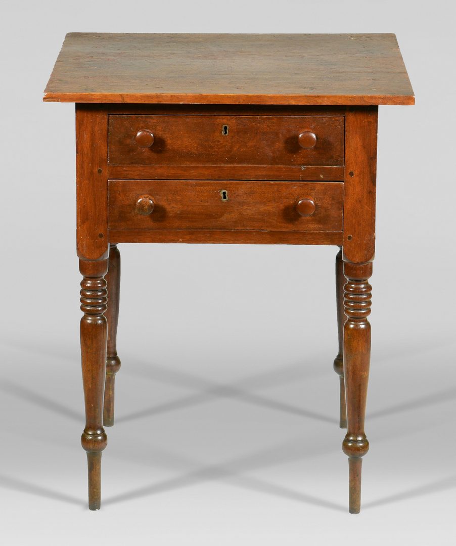 Lot 575: Tennessee Two Drawer Sheraton Stand