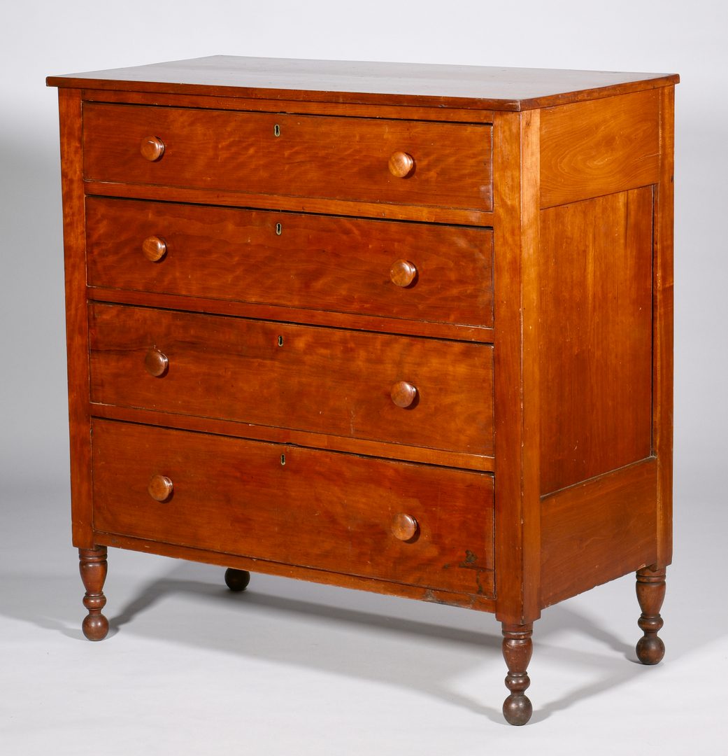 Lot 576: Middle TN Cherry Chest of Drawers