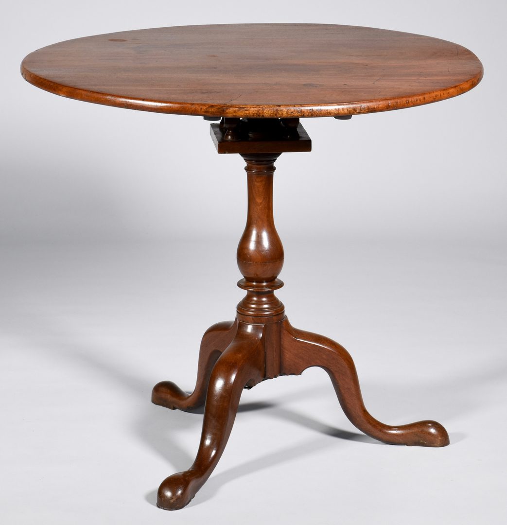 Lot 578: American Chippendale Tea Table, 18th c.