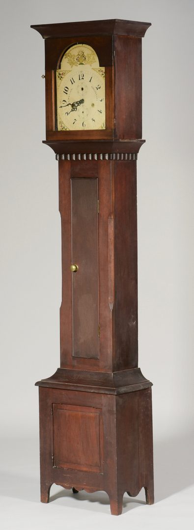Lot 580: American Tall Case Clock, Luman Watson Dial
