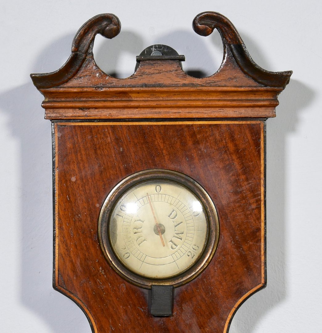 Lot 588: George III Inlaid Barometer