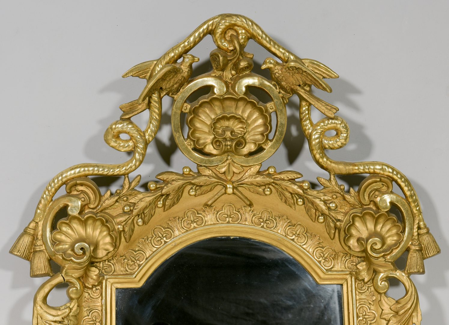 Lot 591: French Carved Gilt Wall Mirror