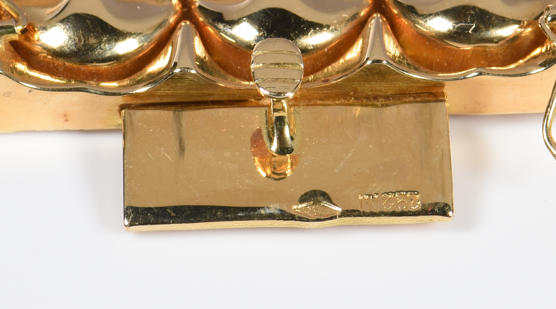 Lot 59: 18K Rose Gold Italian Link Bracelet, 90.7 Grams