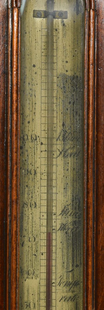 Lot 600: 19th Cent. English Banjo Barometer w/ Inlay