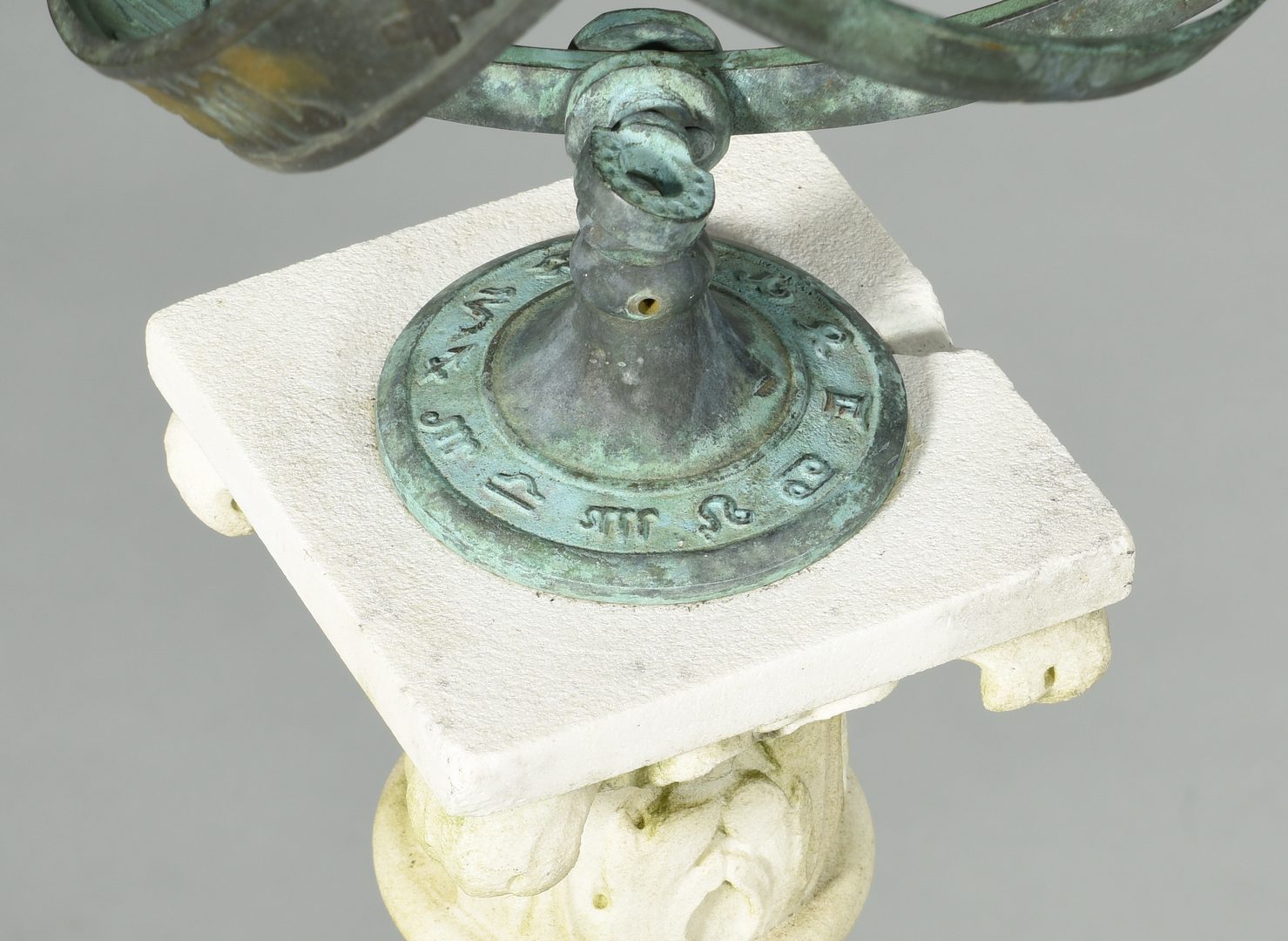 Lot 605: Armillary Sphere on Marble Pedestal