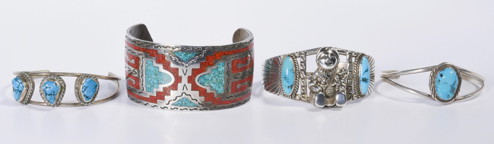 Lot 616: Native American Jewelry Grouping, 9 items