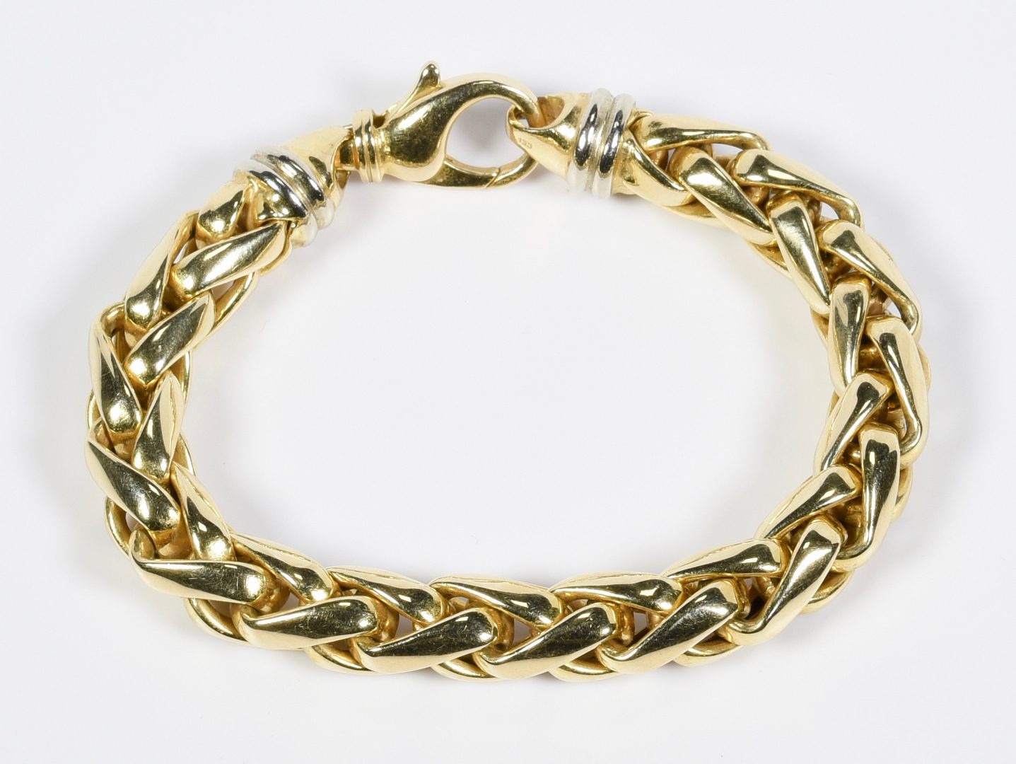 Lot 62: 14K Italian Necklace and Bracelet Set