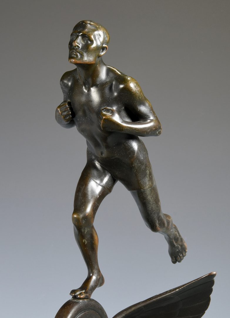 Lot 630: Hans Muller Figural Bronze, poss. Mercury