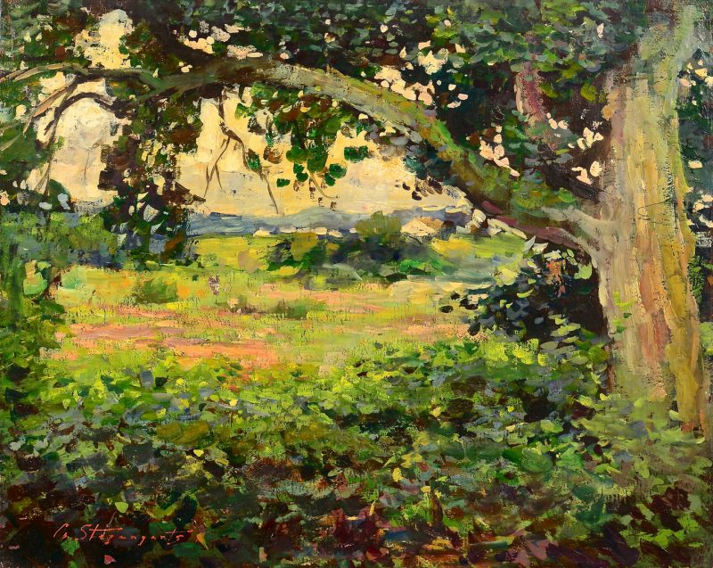 Lot 637: G. Stepanyants, oil on canvas, Landscape
