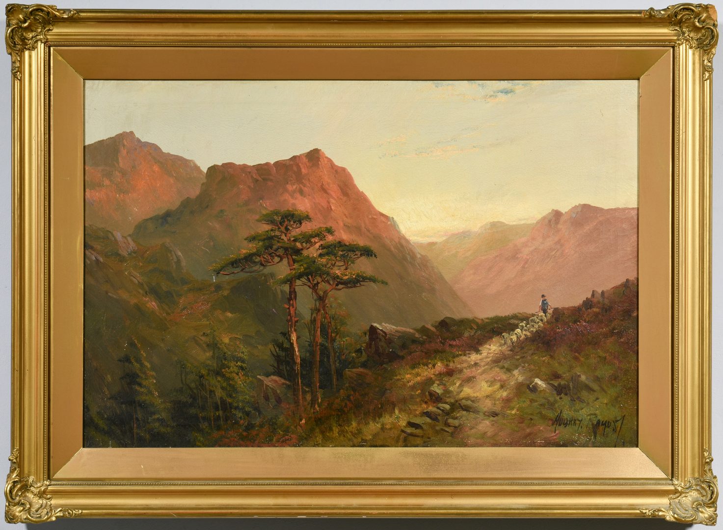 Lot 654: Francis E Jamieson Oil on Canvas Landscape