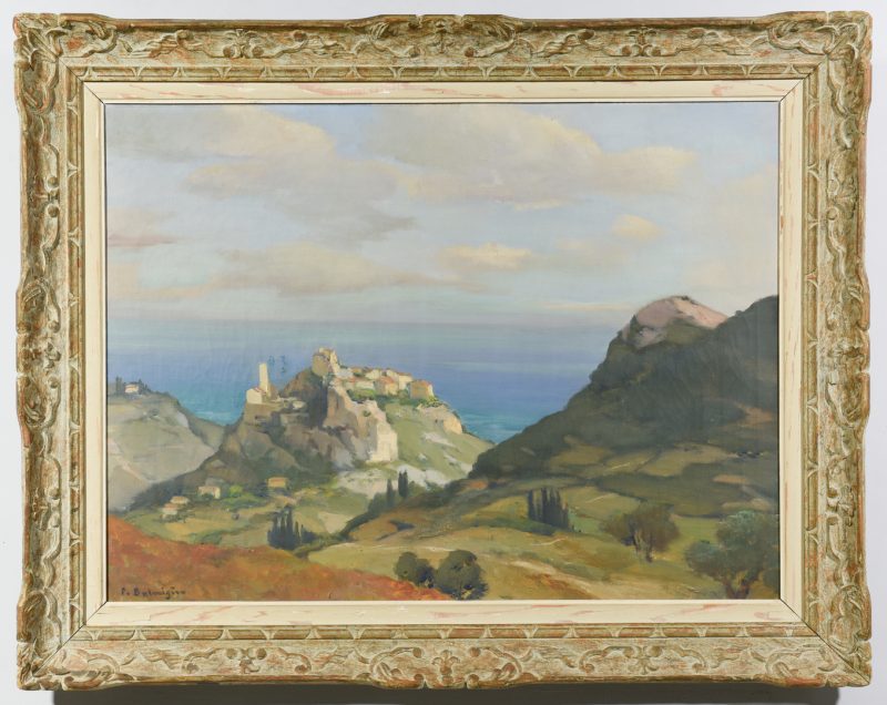 Lot 660: Balmigere O/C landscape with sea