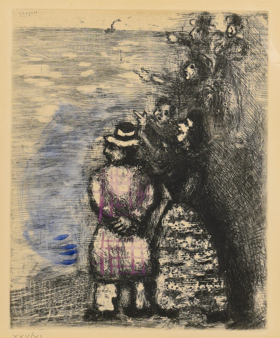 Lot 666: Marc Chagall Colored Etching
