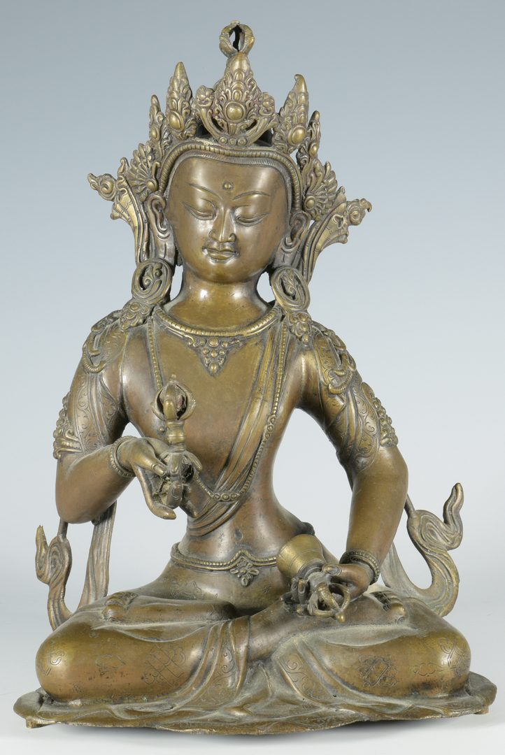Lot 676: Bronze Bodhisattva