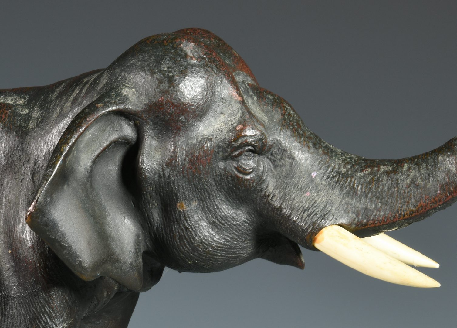 Lot 679: Japanese Bronze Elephant, Marked