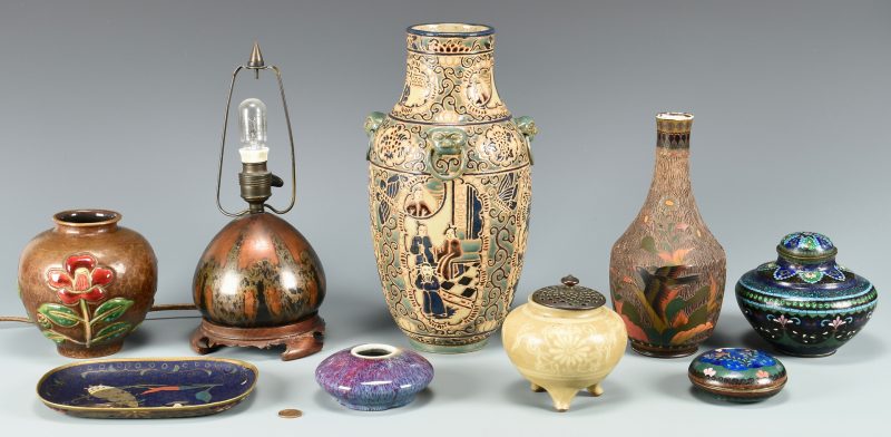 Lot 680: Group of Asian Decorative Items, 9 total