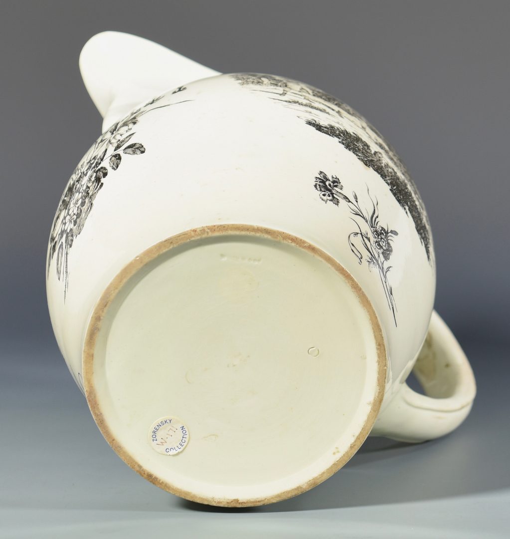 Lot 702:  18th Cent. Wedgwood Transferware Pitcher