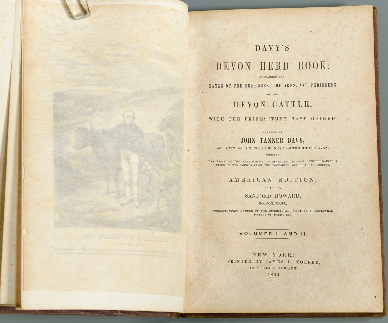 Lot 723: Davy's Devon Herd Book from Devon Farm