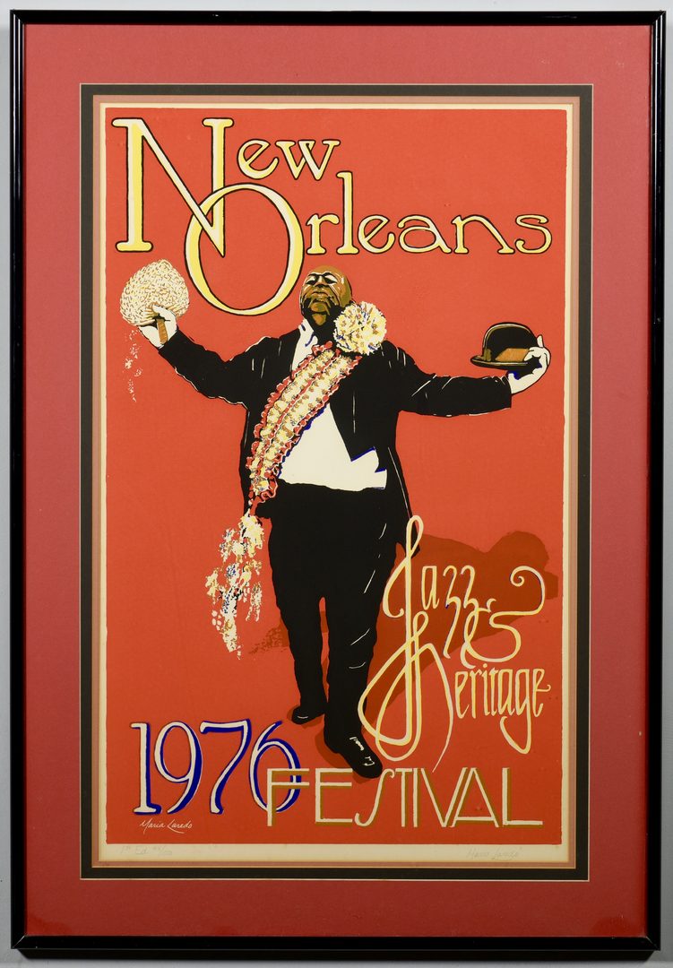 Lot 764: Signed 1976 N.O. Jazz & Heritage Festival Poster
