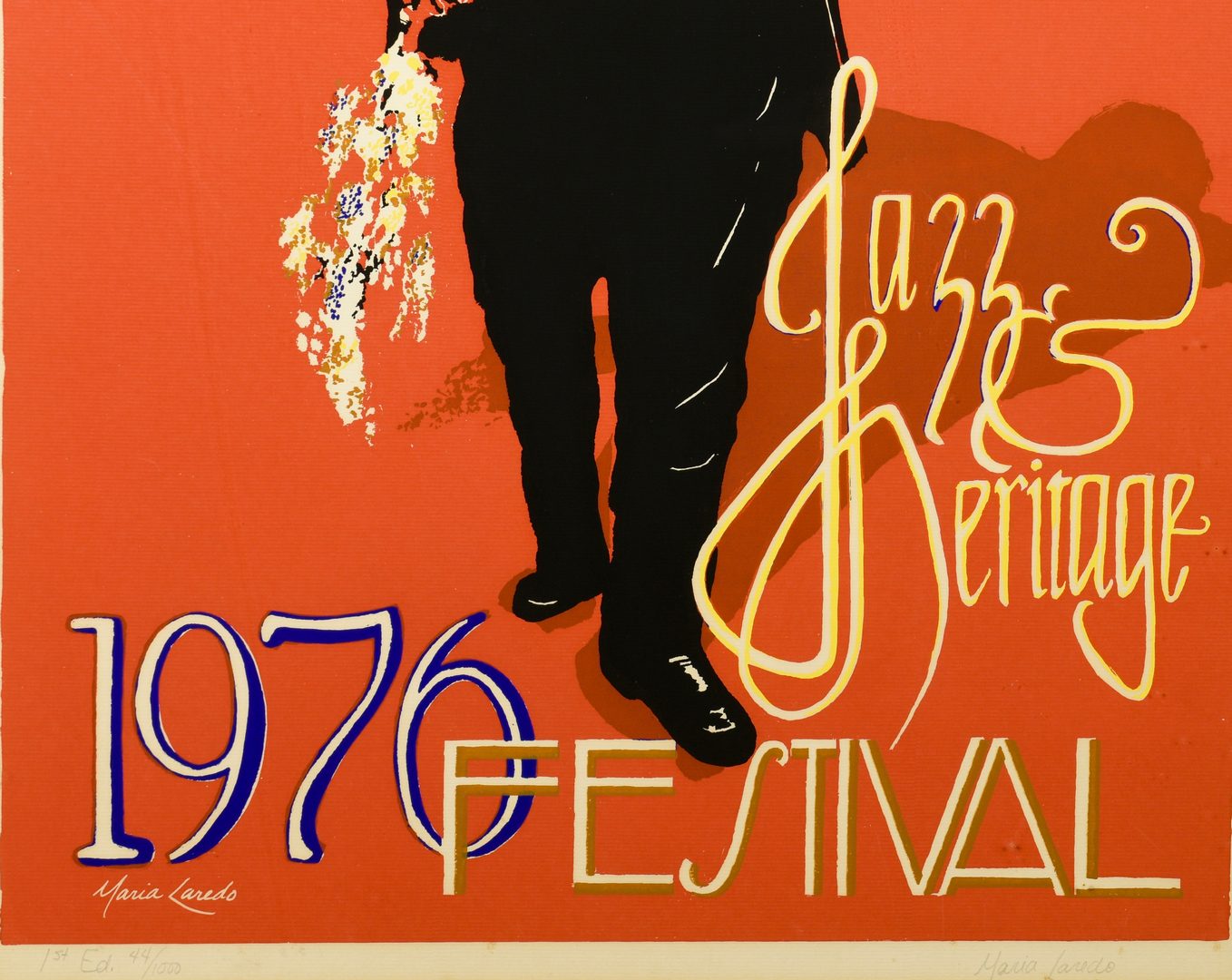 Lot 764: Signed 1976 N.O. Jazz & Heritage Festival Poster