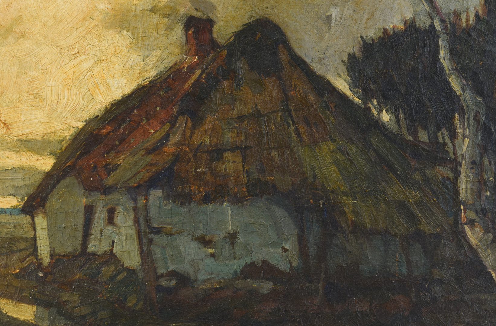 Lot 771: Jules Verstreken Oil on Canvas Landscape