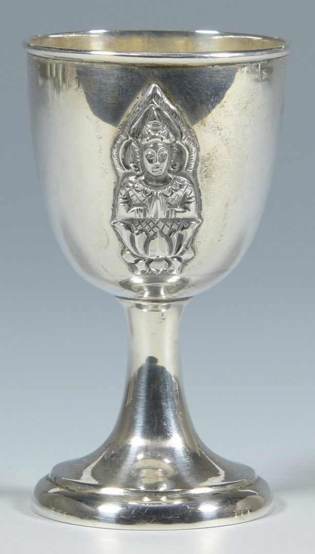 Lot 834: 16 Sterling Table Items, inc. Goblets