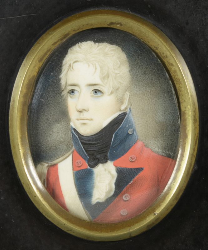 Lot 86: M. Finucane, miniature officer portrait