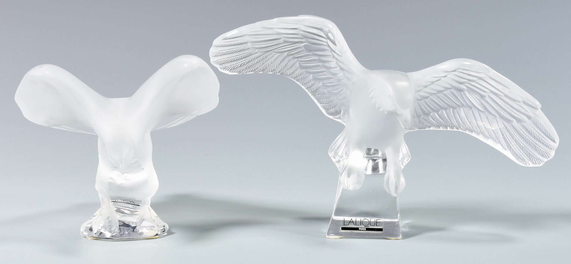 Lot 901: 5 Lalique Glass Animal Figures plus Heart