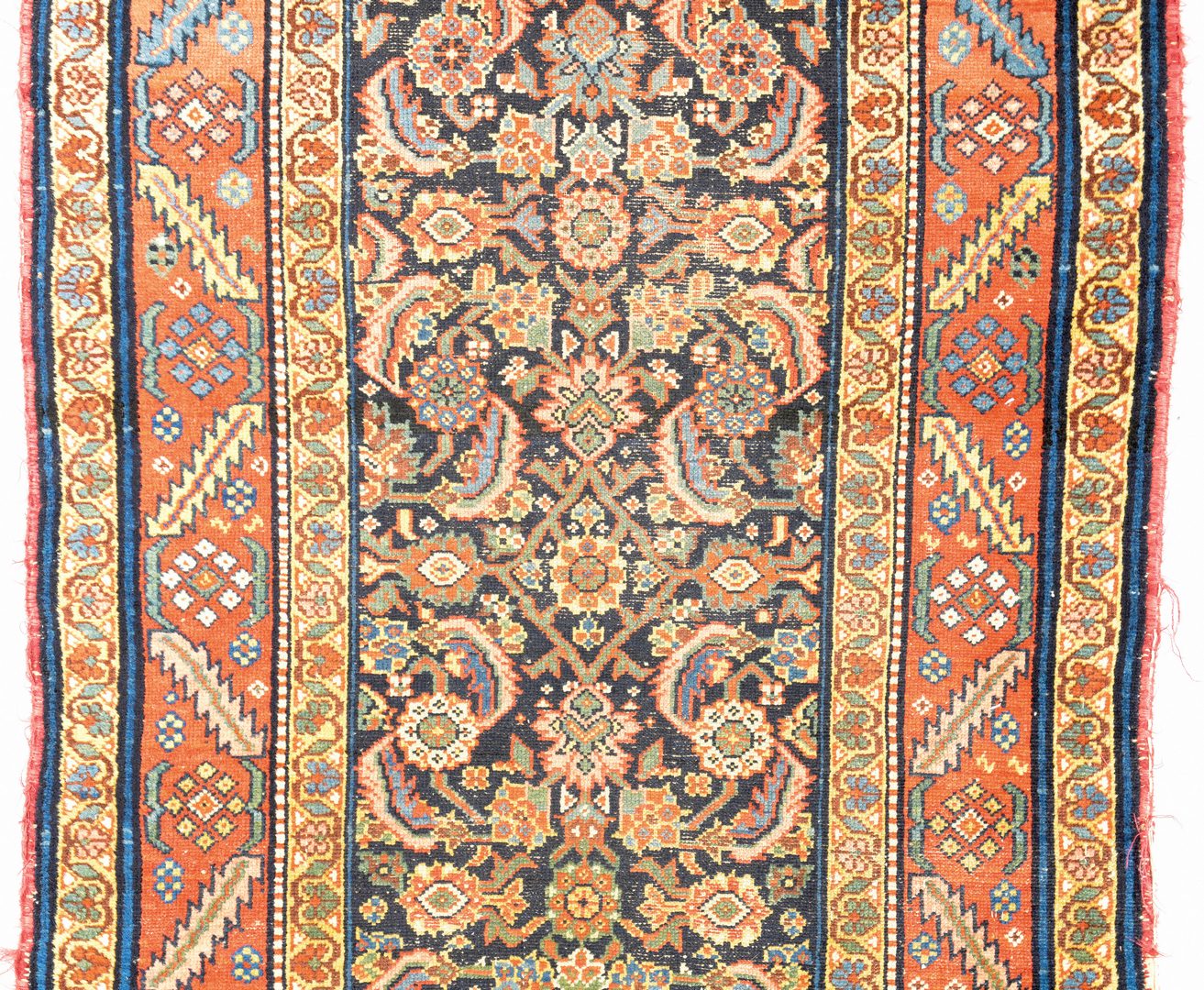 Lot 907: Antique Persian Hamadan Runner, 13' x 3'1"