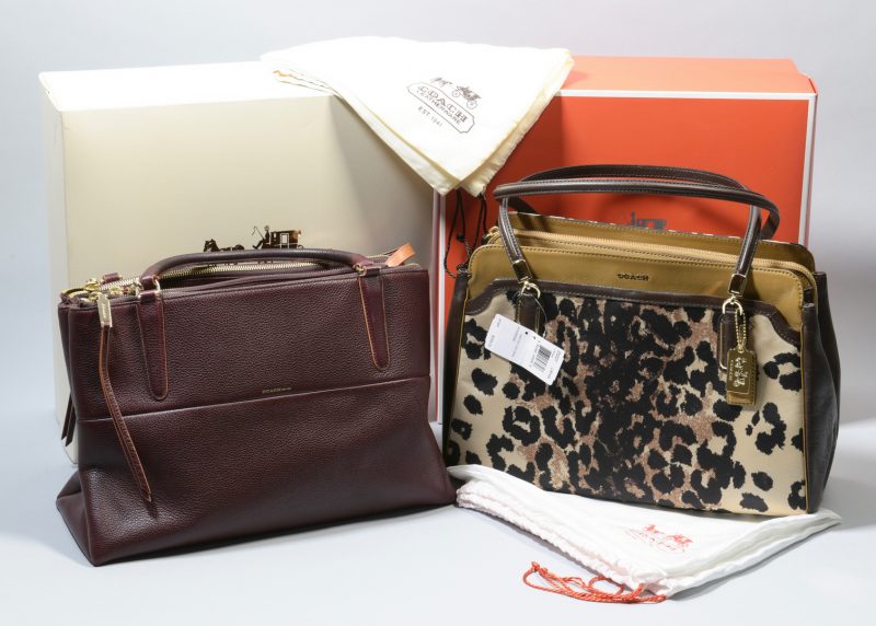 Lot 927: 2 Coach Purses, incl. One New With Tag