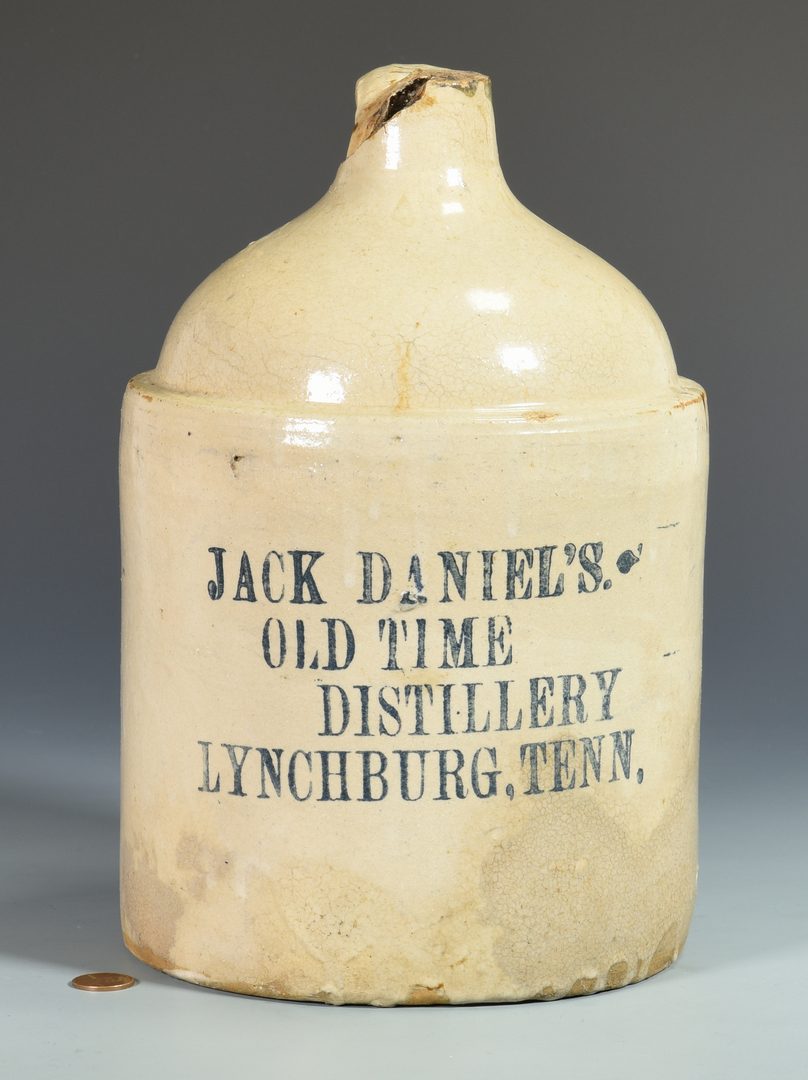 Lot 936: 2 Jack Daniels Advertising Whiskey Jugs