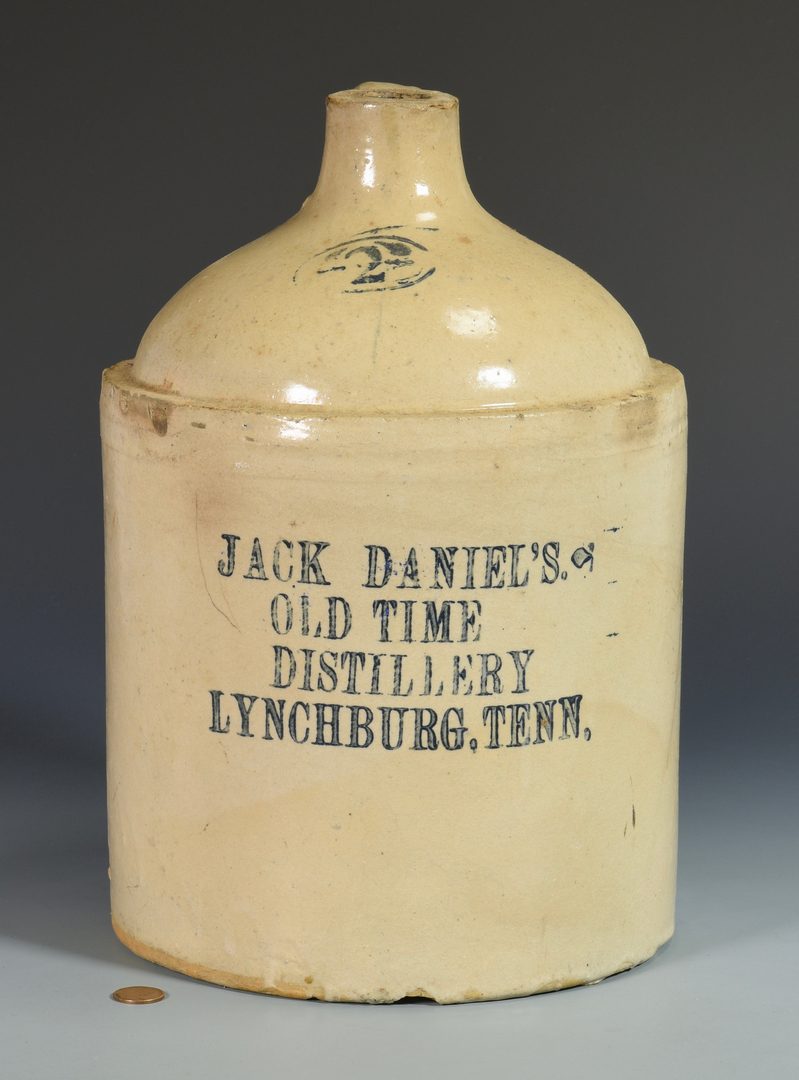 Lot 936: 2 Jack Daniels Advertising Whiskey Jugs