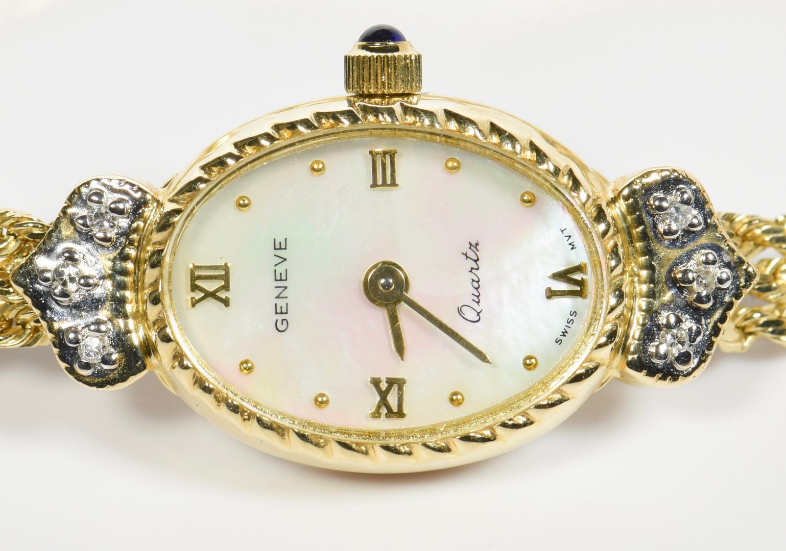 Lot 960: 2 Ladies 14K Diamond Watches